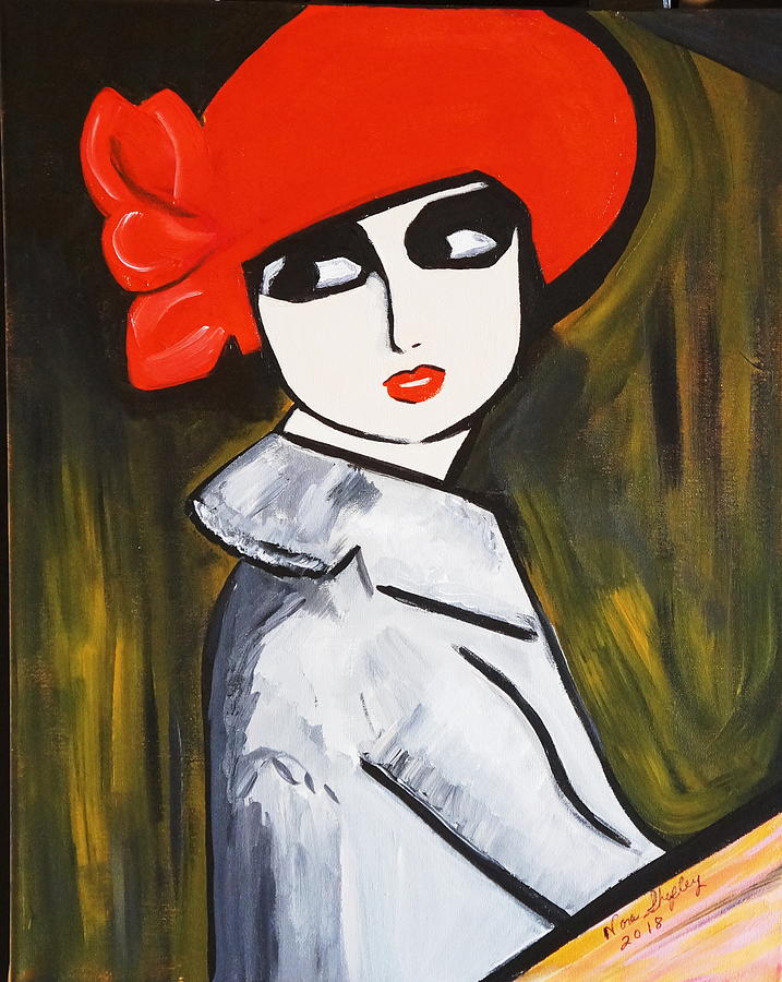 Poppy Girl Painting by Nora Shepley
