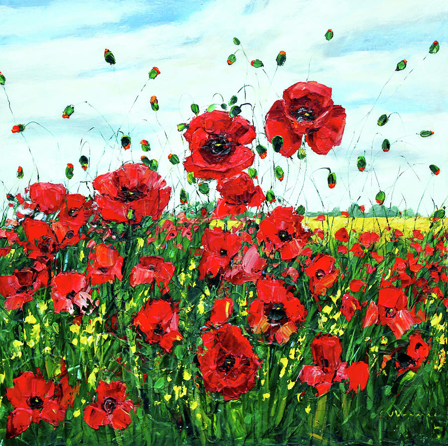 Poppy Happiness Painting by Jennifer Vranes - Fine Art America