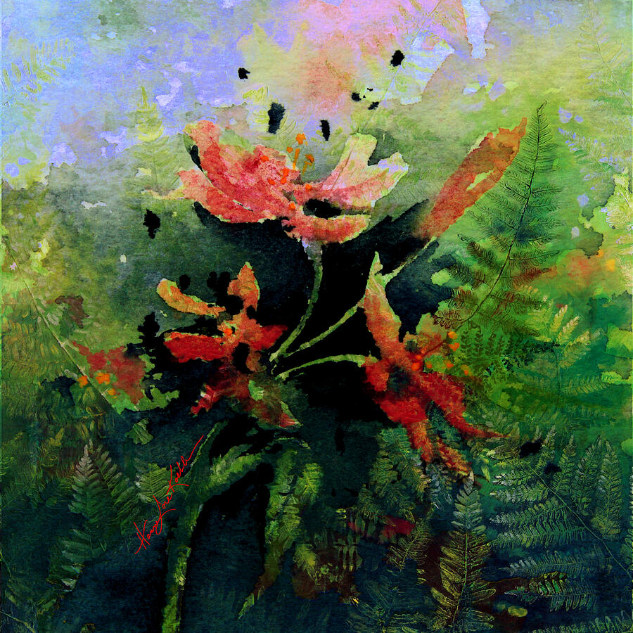 Poppy Impressions Painting by Hanne Lore Koehler