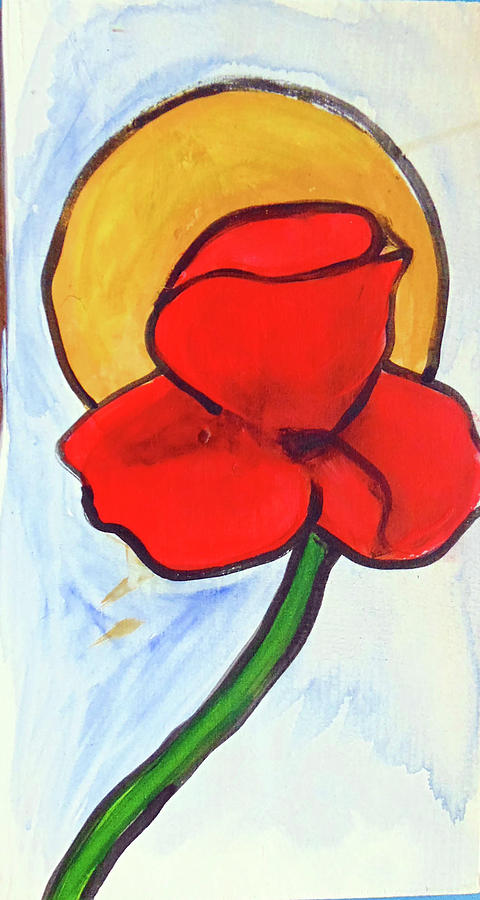 Poppy Painting by Loretta Nash