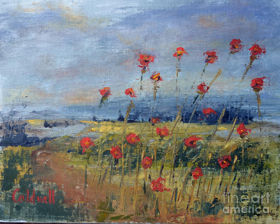 Poppy Overlook Painting by Patricia Caldwell