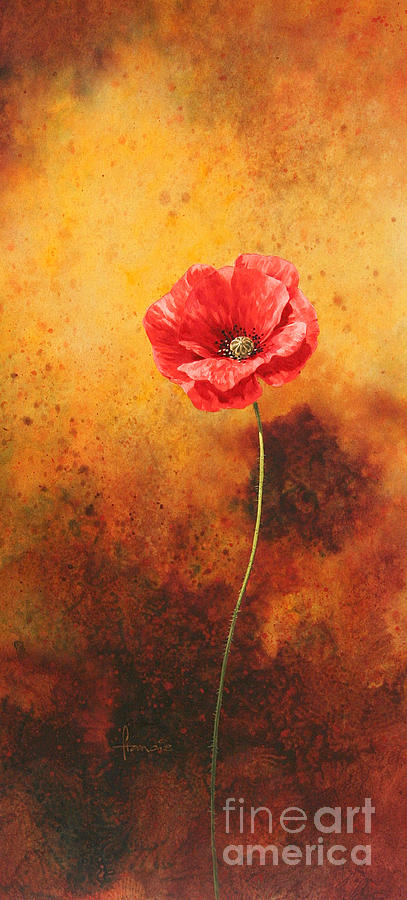 Poppy Painting Painting by MGL Meiklejohn Graphics Licensing