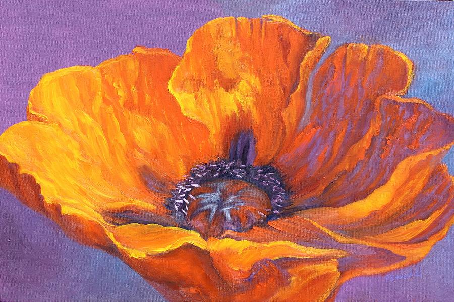 Poppy Painting by Rebecca Hauschild