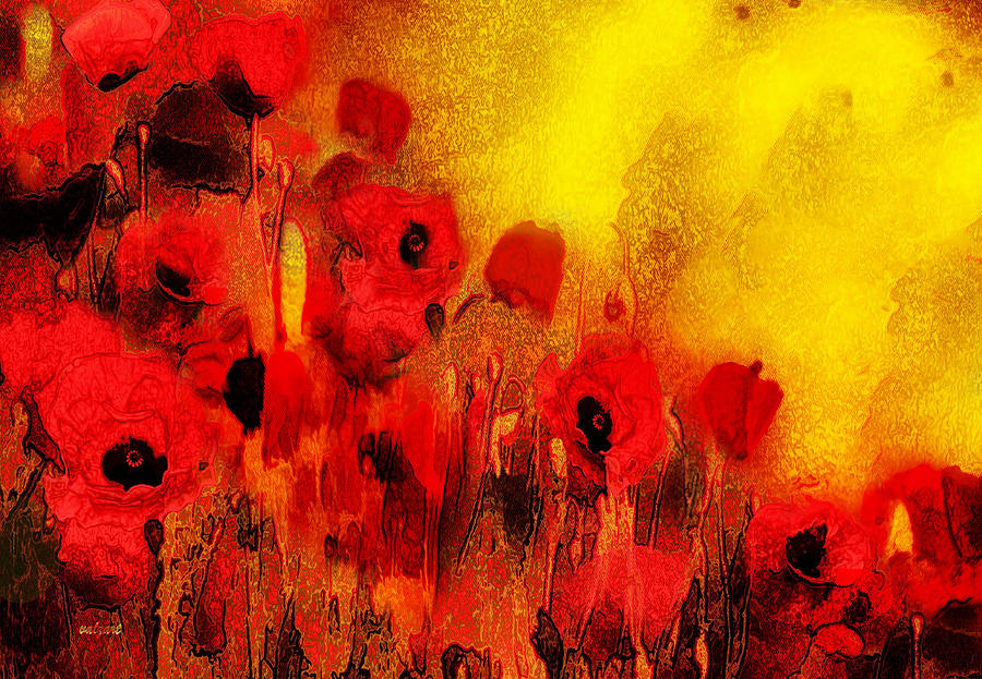 Flower Painting - Poppy reverie by Valerie Anne Kelly