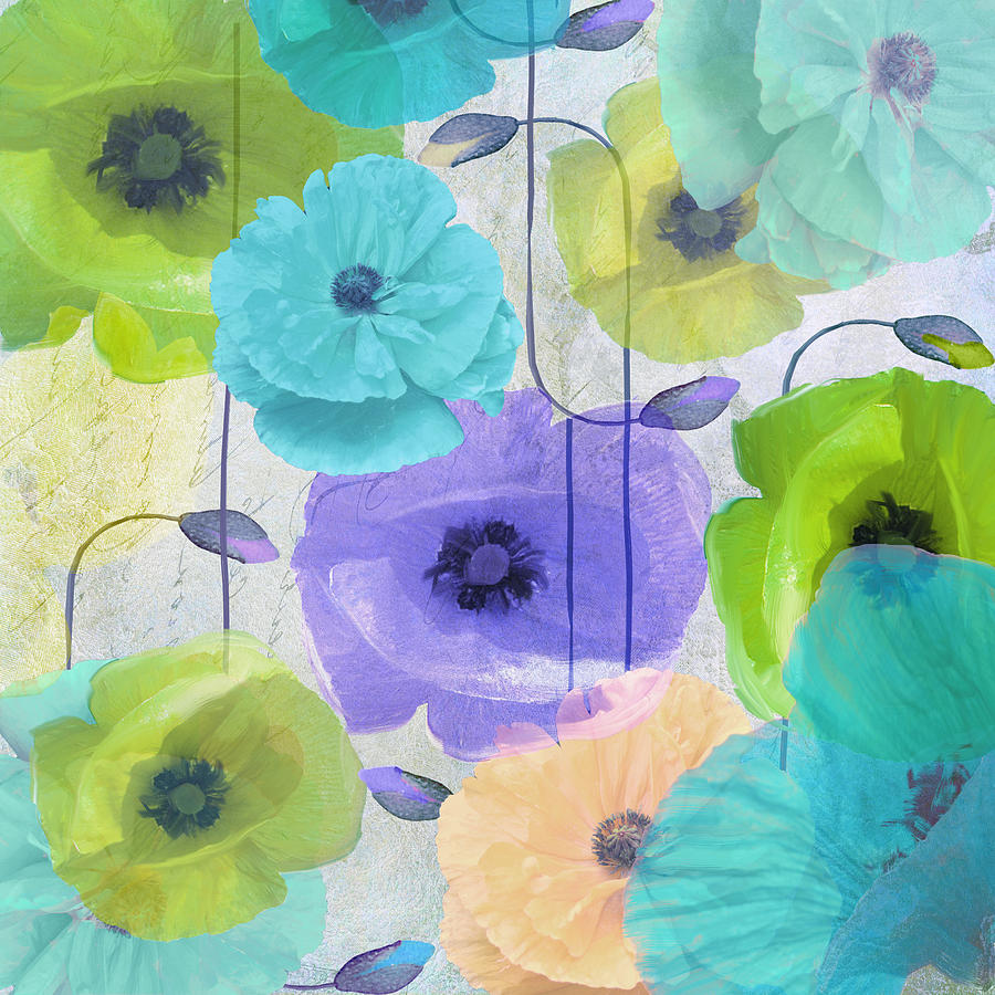 Poppy Painting - Poppy Shimmer IV by Mindy Sommers