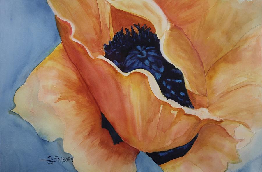 Poppy Painting by Susan Seaborn
