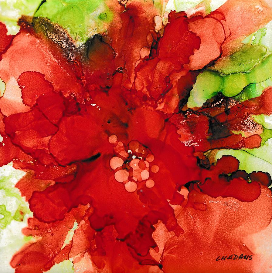 Poppy Time Painting by Louise Adams