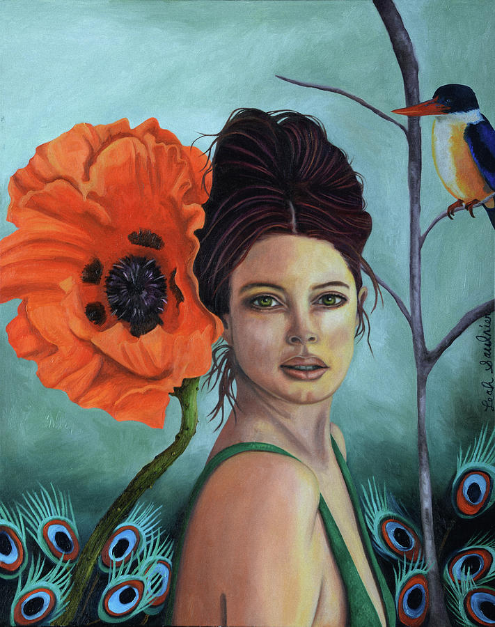 Poppy updated photo Painting by Leah Saulnier The Painting Maniac