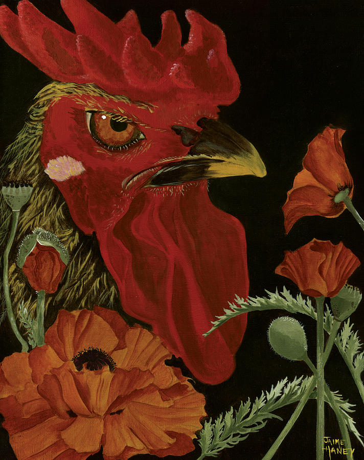 Poppycock Painting by Jaime Haney