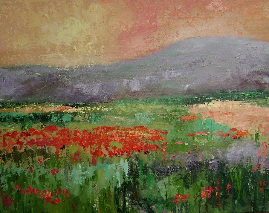 Poppyfield Painting by Ginger Concepcion