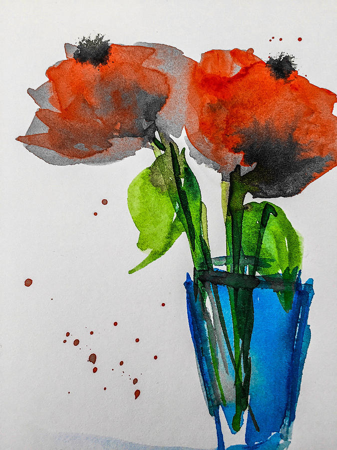 Poppys  Mixed Media by Britta Zehm