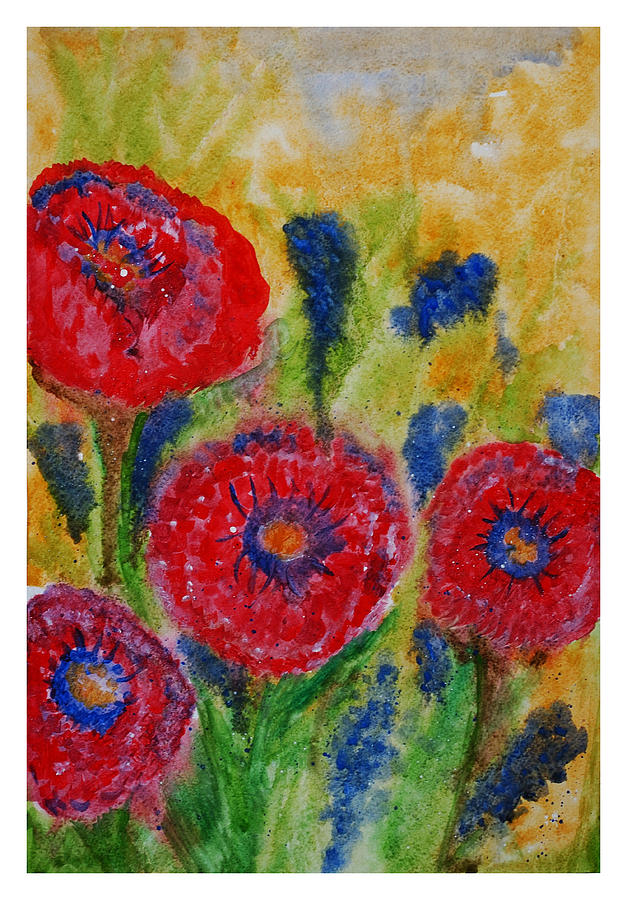 Poppys Painting by Lilianna Hakhverdyan - Fine Art America