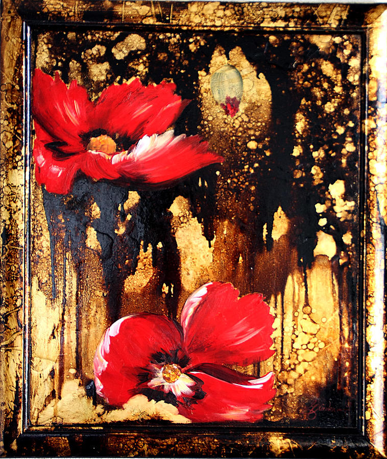 Flower Painting - Poppys Vi by Nelu Gradeanu