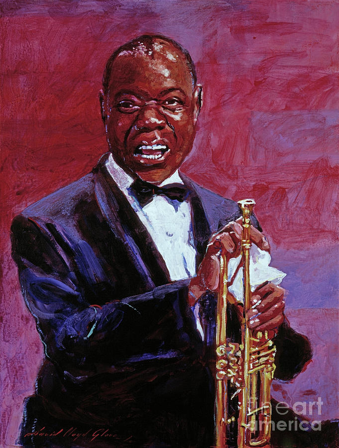 Louis Armstrong Painting - Pops Armstrong by David Lloyd Glover Louis Armstrong Painting - Pops Armstrong by David Lloyd Glover