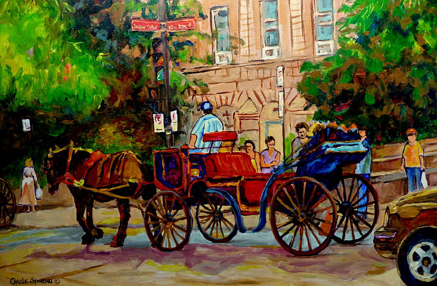 Popular Quebec Artists Carole Spandau Painter Of Scenes De Rue Montreal