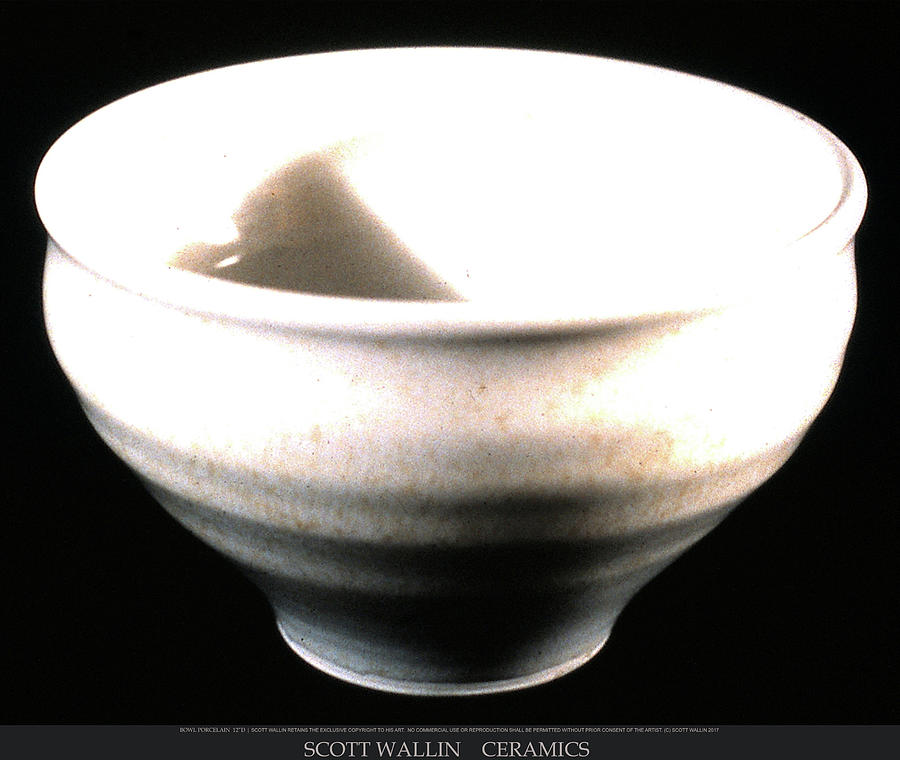 Porcelain Bowl Drawing by Scott Wallin