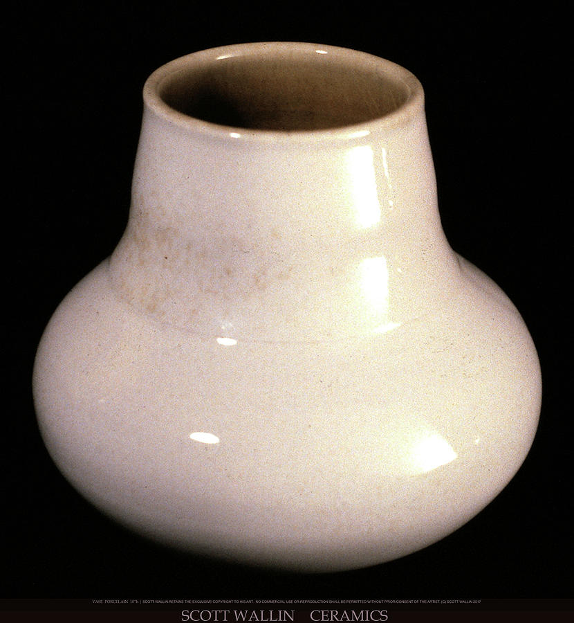 Porcelain Vase Ceramic Art by Scott Wallin