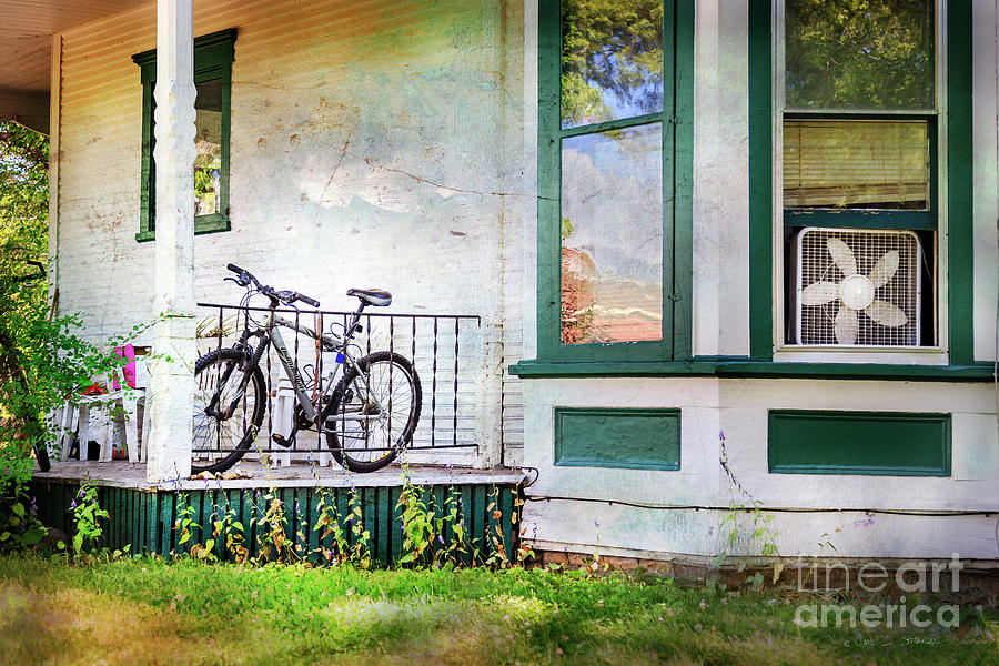 Porch and Window Fan Bicycle Photograph by Craig J Satterlee