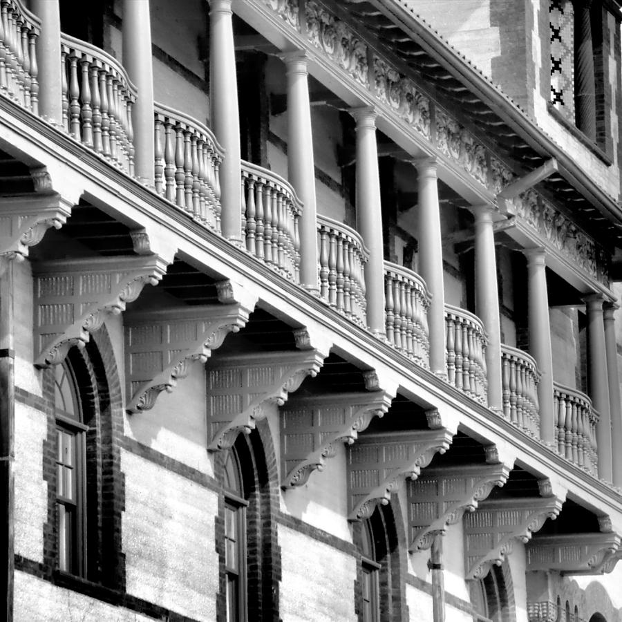 Porches of Flagler College Photograph by Larry Jones