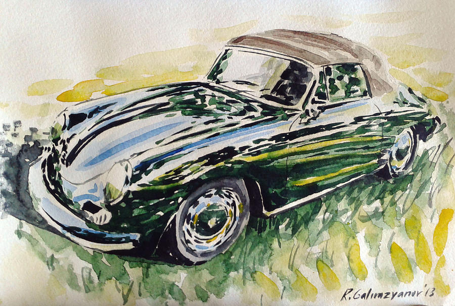 Classic Car Painting - Porsche 356 #1 by Rimzil Galimzyanov