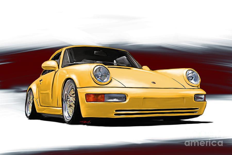 Porsche 911 Carrera Drawing