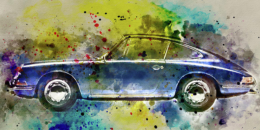 Porsche 911 Painting by Diana Van - Fine Art America