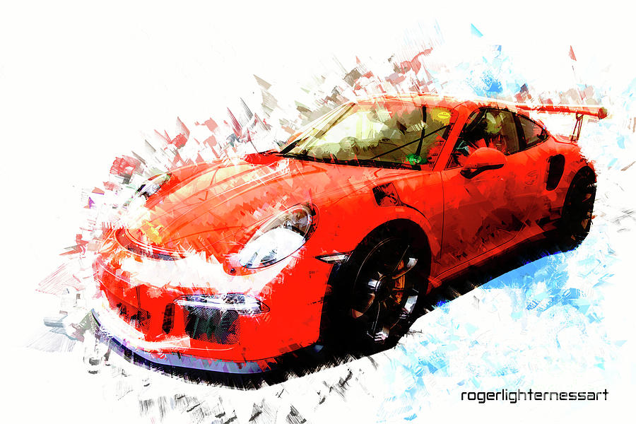Porsche 911 GTS Digital Art by Roger Lighterness