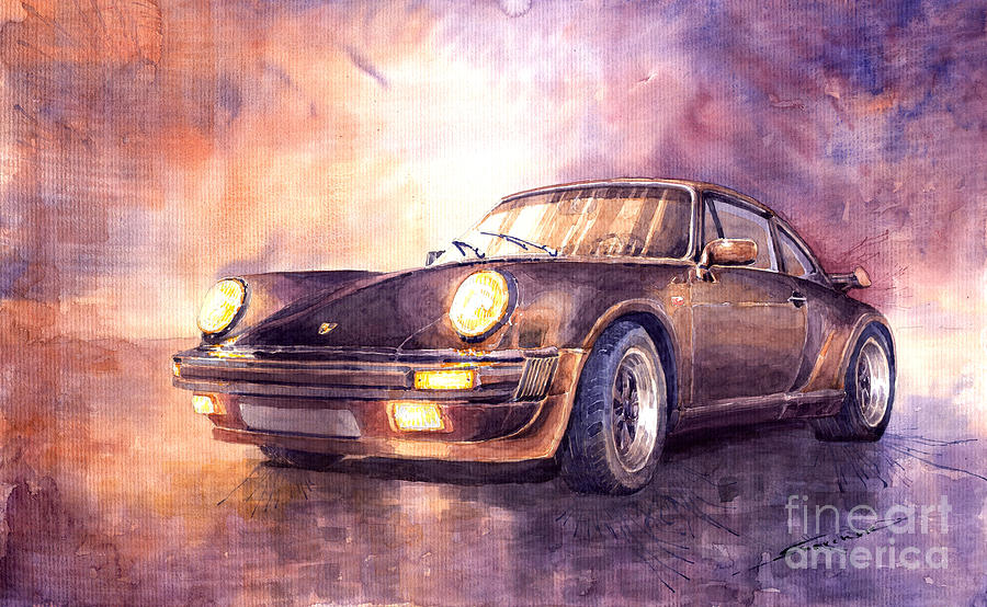 Automotive Painting - Porsche 911 Turbo 1979 by Yuriy Shevchuk