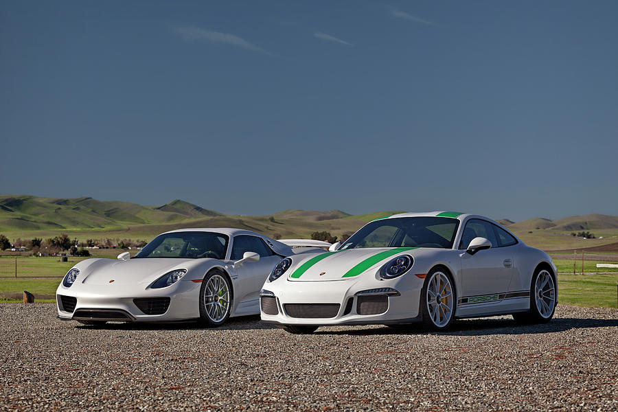 #Porsche #911R and #918Spyder #Print Photograph by ItzKirb Photography