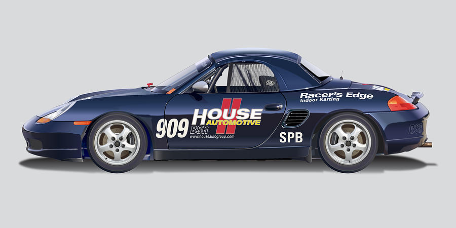 Porsche Boxster Racer Image Digital Art by Alain Jamar