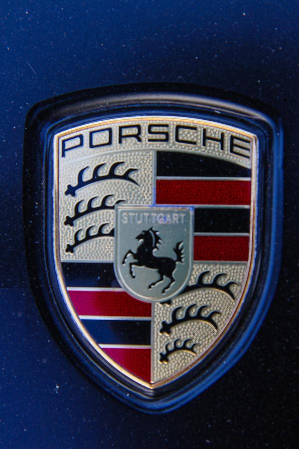 Porsche Emblem Photograph by Robert Hebert