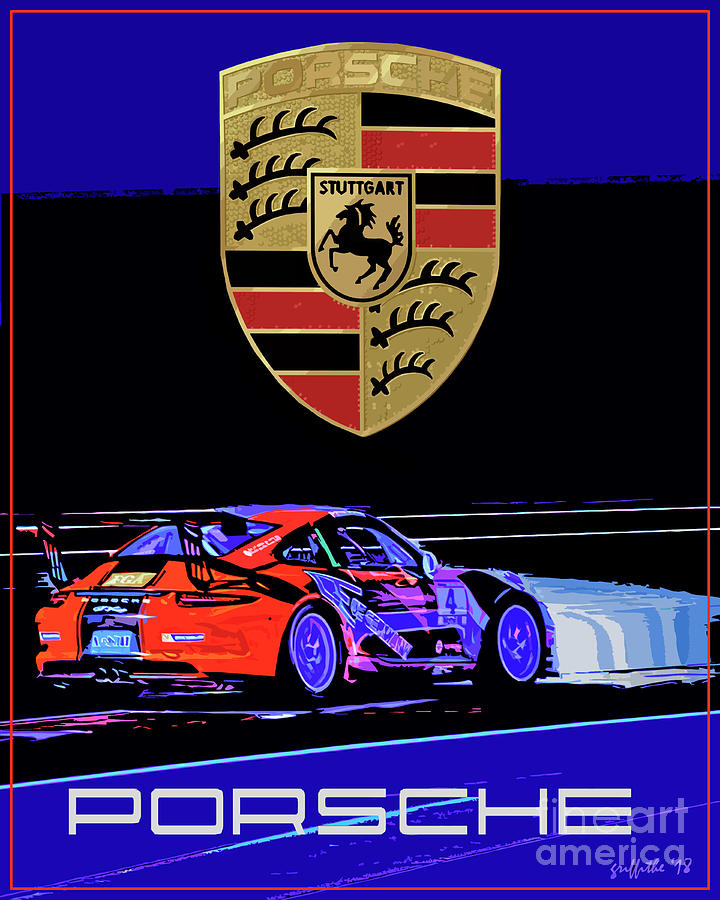 Porsche GT poster Photograph by Tom Griffithe