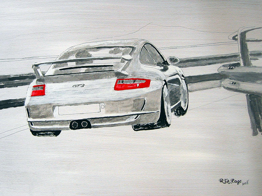 Porsche GT3 Painting by Richard Le Page