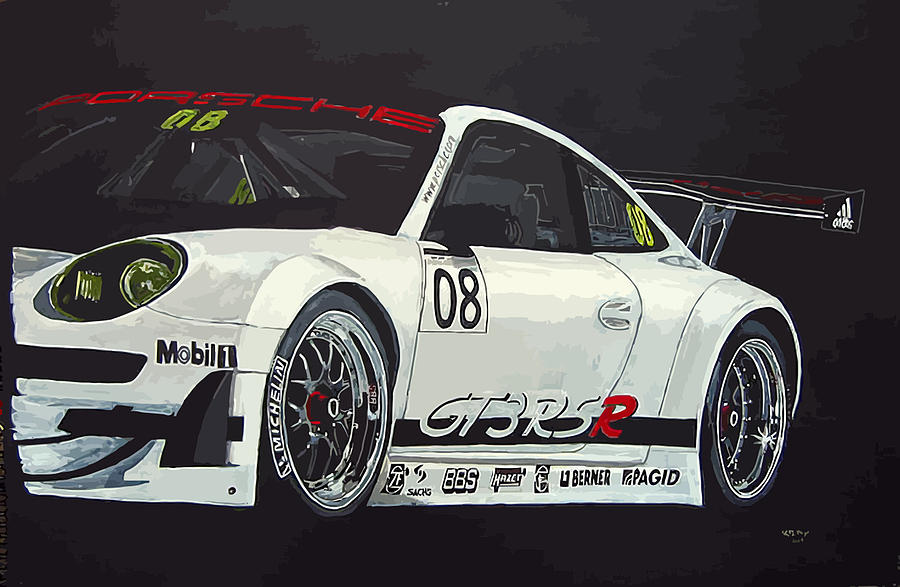 Porsche GT3 RSR Painting by Richard Le Page