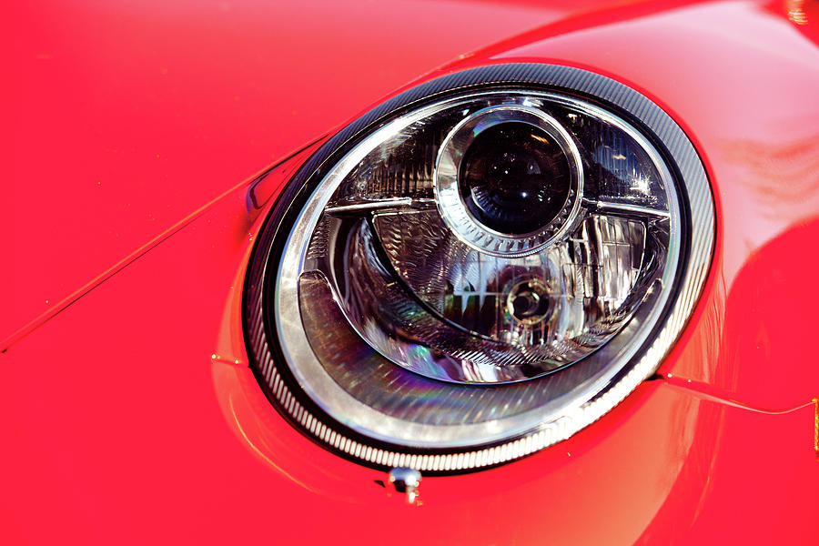 Porsche Headlight Photograph by Rich S