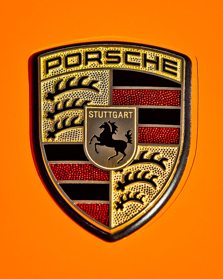 Porsche Hood Emblem - 0674c45 Photograph by Jill Reger
