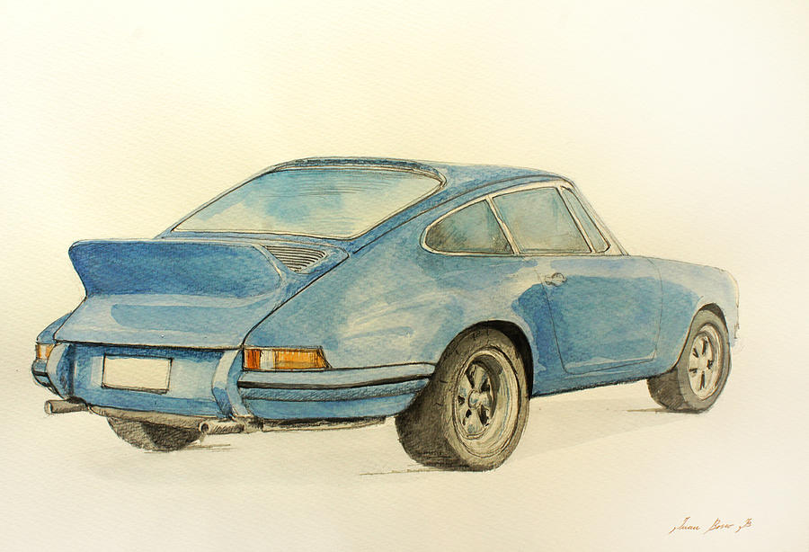 Porsche Decor Painting - Porsche Rs by Juan  Bosco