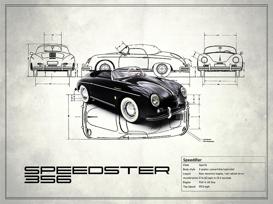 Porsche 356 чертежи