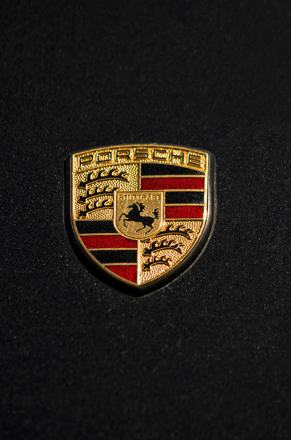 Porsche symbol Photograph by Paulo Goncalves