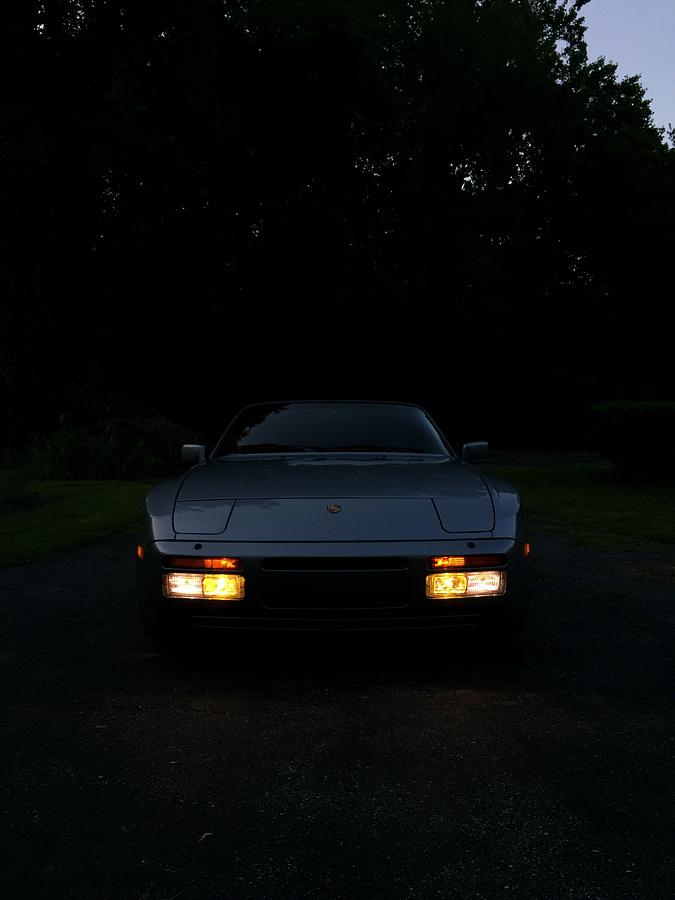 Porsche944 Turbo at night Photograph by Brian Olowiany - Pixels