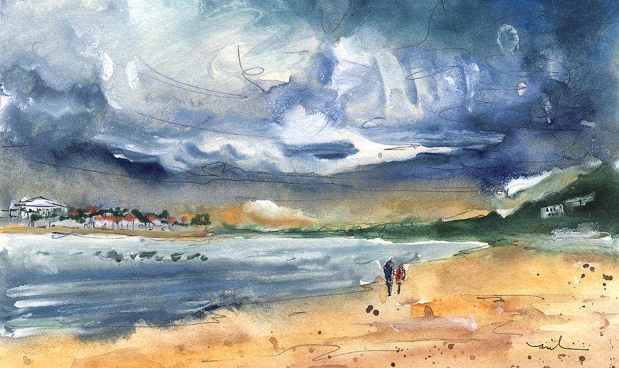 Port Alcudia Beach 03 Painting by Miki De Goodaboom