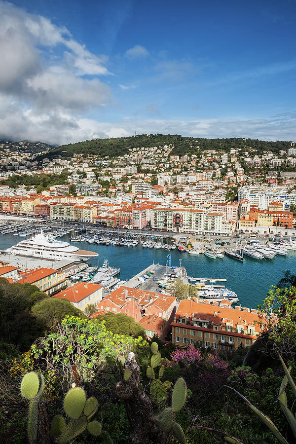 Port and City of Nice in France Photograph by Artur Bogacki