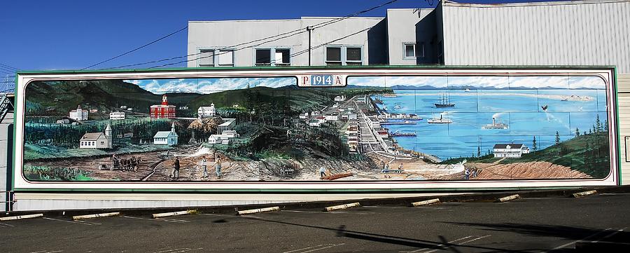 Port Angeles 1914 Mural Photograph by David Lee Thompson