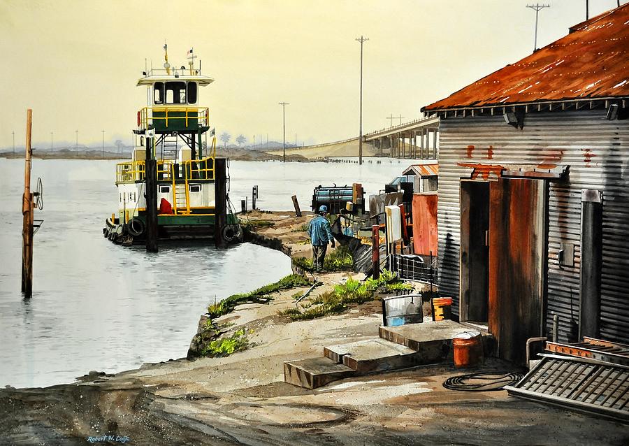 Port Aransas Ways Painting by Robert W Cook