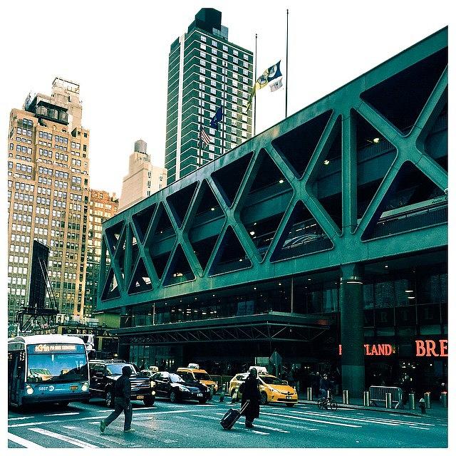 Architecture Photograph - Port Authority Bus Terminal. Not Sure by Alexis Fleisig