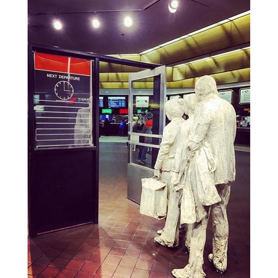 Statues Photograph - Port Authority #busstation #newyorkcity by Joan McCool Statues Photograph - Port Authority #busstation #newyorkcity by Joan McCool