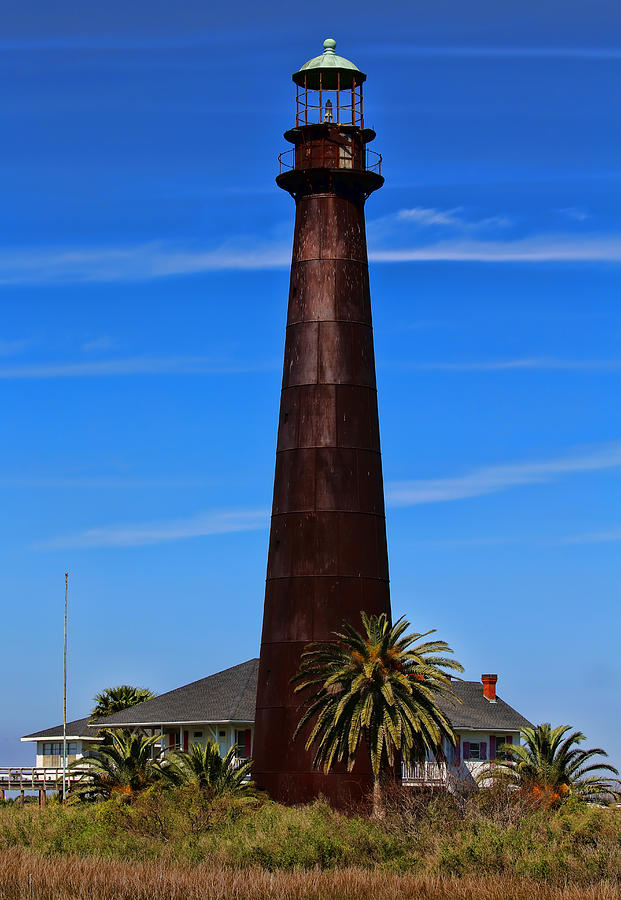 Port Bolivar Lighthouse 2 Photograph by Judy Vincent