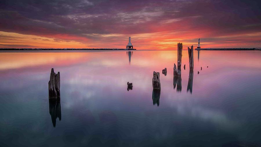 Lake Michigan Photograph - Port Break by Josh Eral