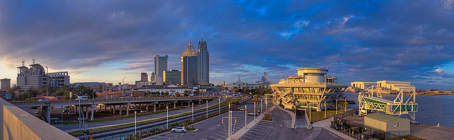 Port City Skyline Panorama Photograph by Brad Boland