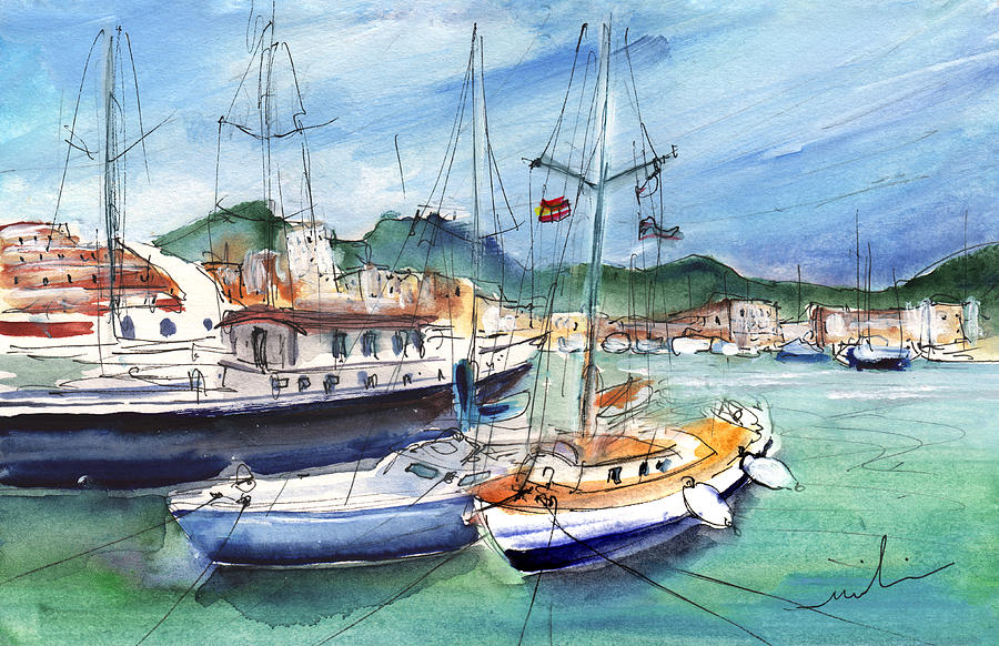Port De Soller In Majorca 01 Painting by Miki De Goodaboom